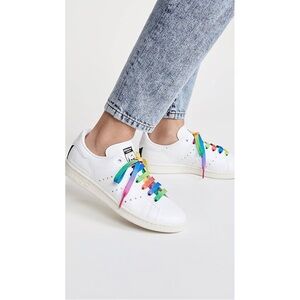 Stella McCartney x Adidas Stan Smith Sneakers White Rainbow Sz. 6